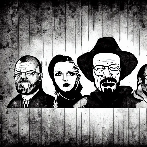 Image similar to Breaking bad intro, extreme digitally stylized