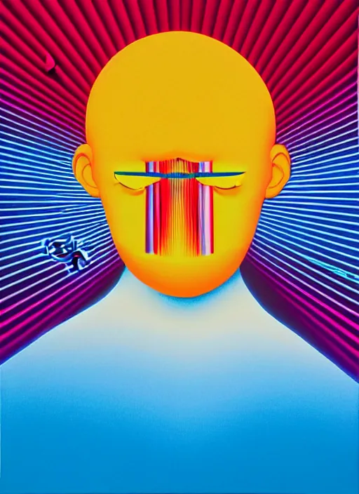 Image similar to head explosion by shusei nagaoka, kaws, david rudnick, airbrush on canvas, pastell colours, cell shaded!!!, 8 k