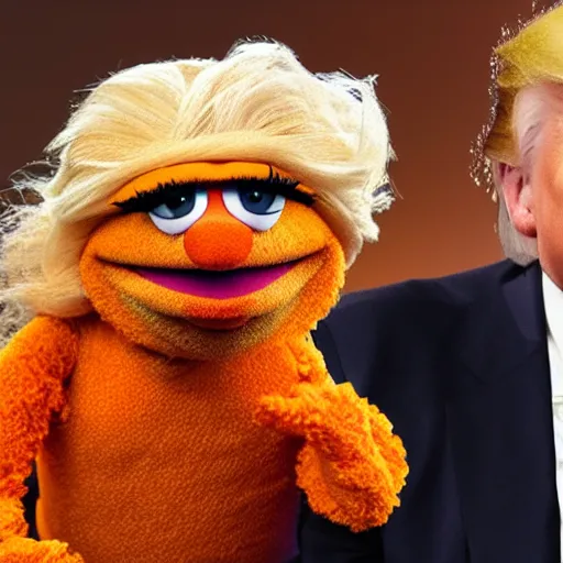 Prompt: Muppet Donald Trump