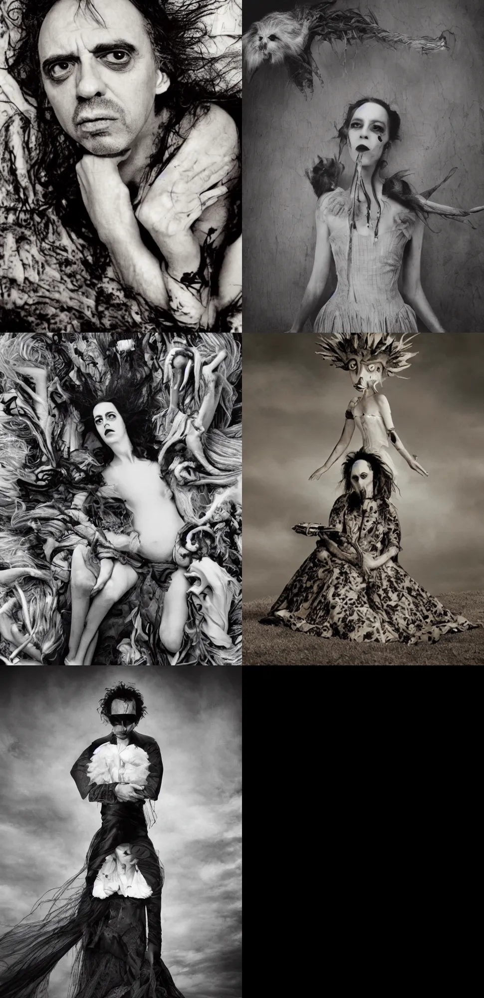 Prompt: Tim burton, dramatic photo, award winning photography, high detail, photography by Annie Leibovitz