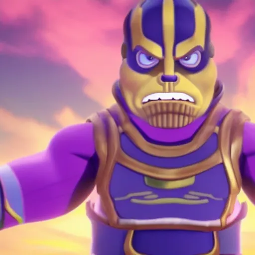 Image similar to Film still of Thanos, from Animal Crossing: New Horizons (2020 video game)