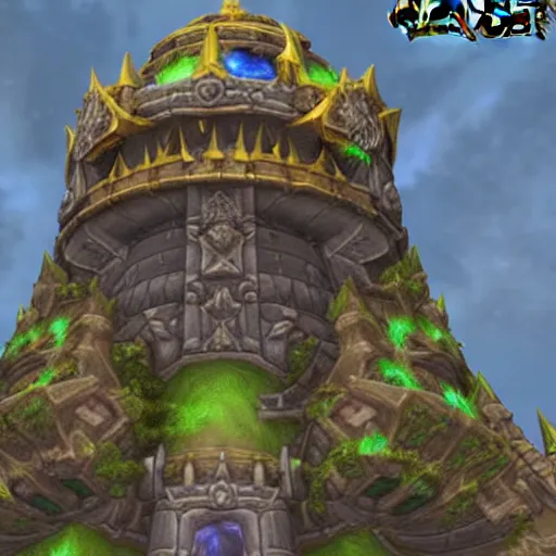 Prompt: world of warcraft karazan tower raid