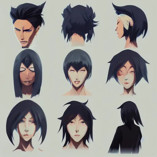 Image similar to face icon stylized minimalist bleach, loftis, cory behance hd by jesper ejsing, by rhads, makoto shinkai and lois van baarle, ilya kuvshinov, rossdraws global illumination