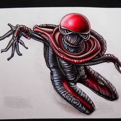 Prompt: Xenomorph,alien,mars