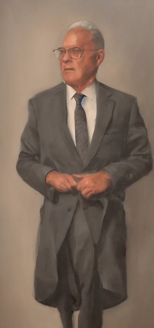 Image similar to a very high resolution photo of a man wearing a suit oil painting, digital art trending on artstation. hq 8 k.