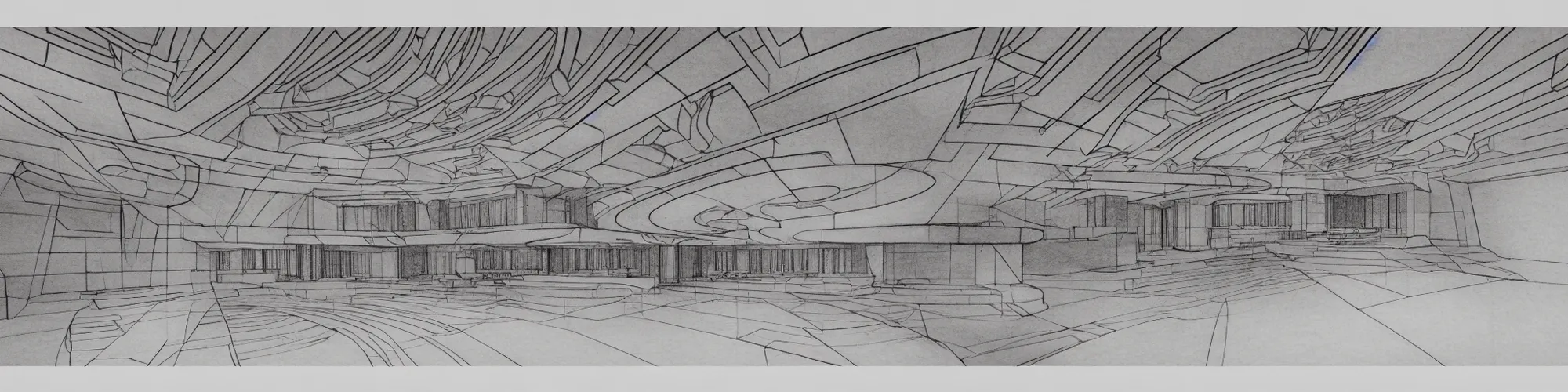 Prompt: symetrical highly detailed taliesin, global illumination, radiant light, detailed and intricate environment, sketch drawing by frank lloyd wright