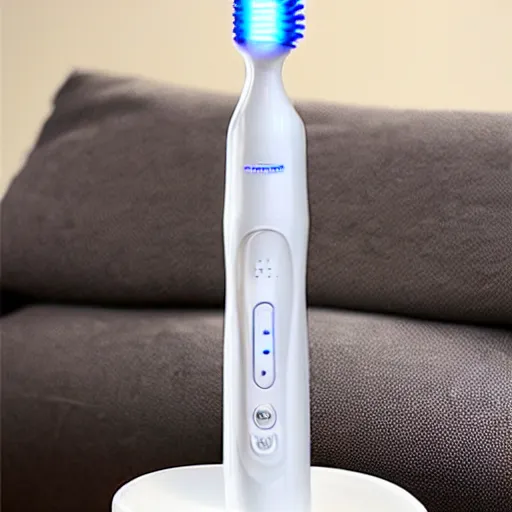 Prompt: multi pronged electric toothbrush