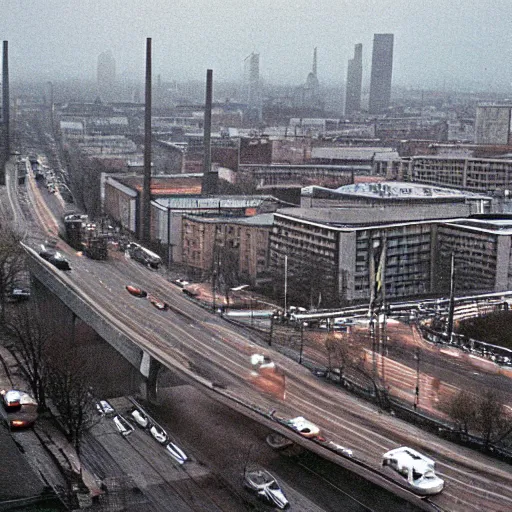 Image similar to Dreary photograph of East Berlin in 1985