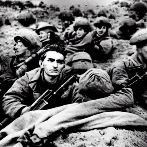 Image similar to the war, by robert capa,