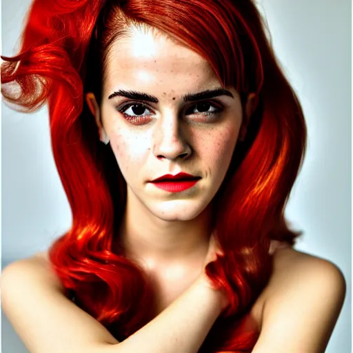 Image similar to Emma Watson as Jessica Rabbit, (EOS 5DS R, f/8, modelsociety, symmetric balance)