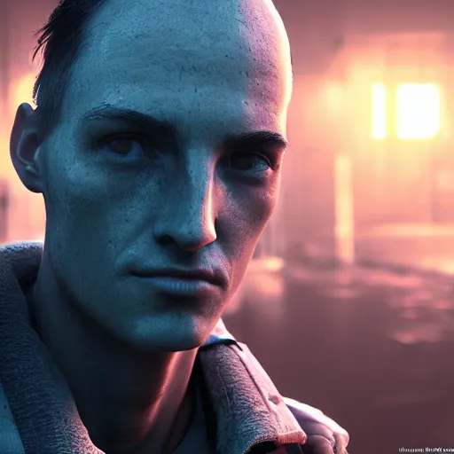 Prompt: portrait of stalker, 8 k uhd, unreal engine, octane render in the artstyle of finnian macmanus, john park and greg rutkowski