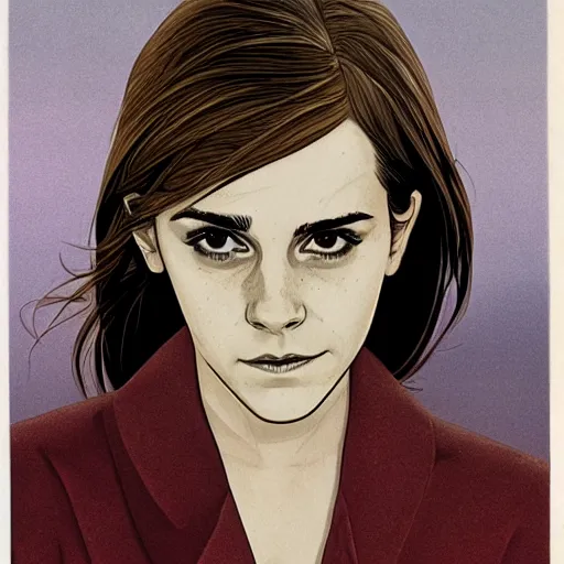 Image similar to emma watson by moebius