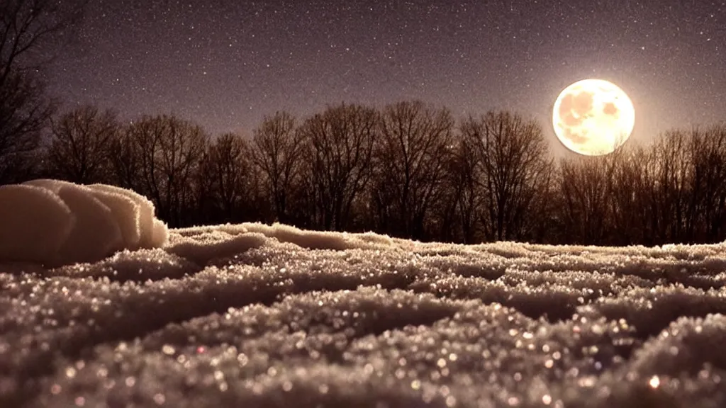 Image similar to the bright moonlight in front of the bed is suspected to be frost on the ground. look up at the bright moon and look down at your hometown