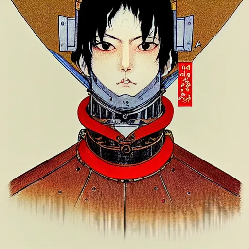 Image similar to prompt : portrait of knight painted in miyazaki color style drawn by katsuhiro otomo and takato yamamoto, inspired by fables, china doll face, smooth face feature, intricate oil painting, high detail, sharp high detail, manga and anime 2 0 0 0