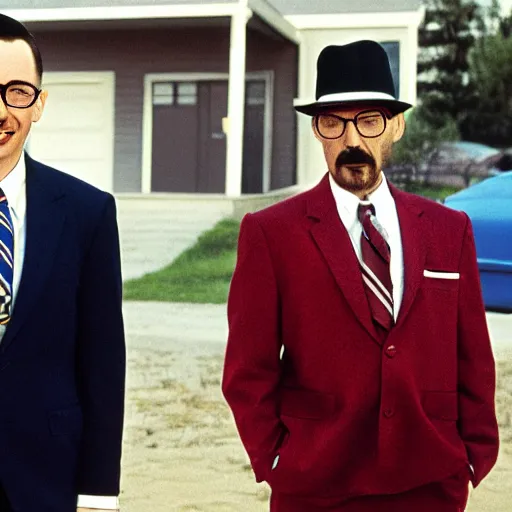 Image similar to Pee-Wee Herman playing Walter White in Breaking Bad