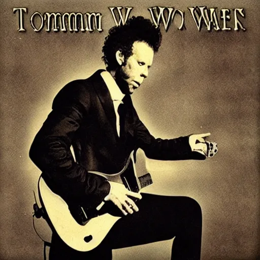 Prompt: Cover of an album by Tom Waits