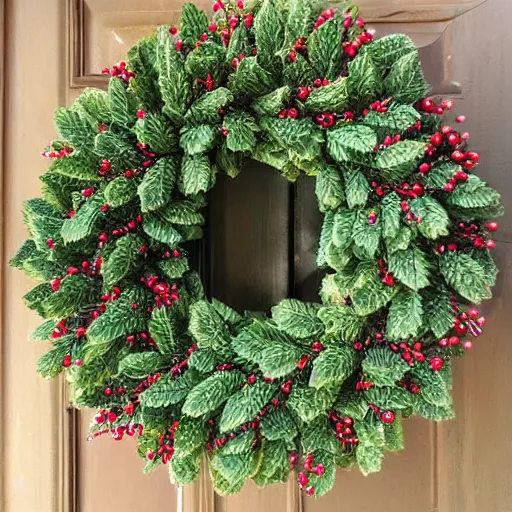 Image similar to christmas wreath woven of cannabis leaf ganja bud nugs reefer wreath leaves