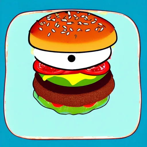 Image similar to the cutest hamburger