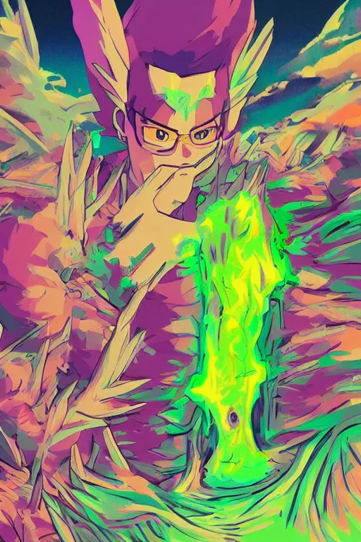 Prompt: monster energy, 4 k digital paint by studio ghibli hayao miyazaki. vivid colours, vaporwave lighting style, very sharp and detailed. trending on artstation and behance.