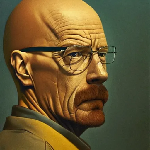 Image similar to walter white as a zdzisław beksinski