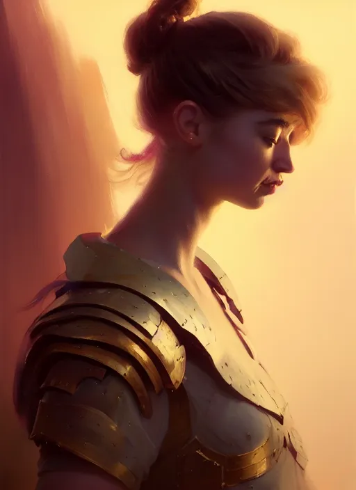 Side Portrait Imogen Poots Paladin Fantasy Stable Diffusion Openart