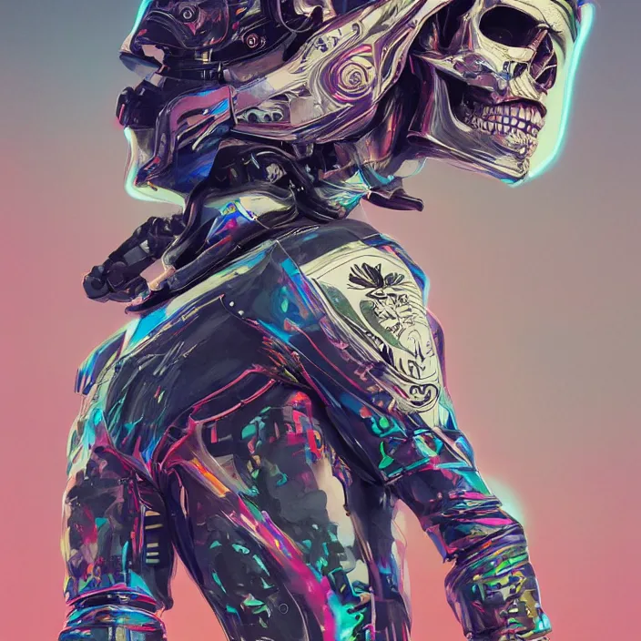 Prompt: portrait of a skull in a racing suit. intricate abstract. intricate artwork. by Tooth Wu, wlop, beeple, dan mumford. octane render, trending on artstation, greg rutkowski very coherent symmetrical artwork. cinematic, hyper realism, high detail, octane render, 8k, iridescent accents