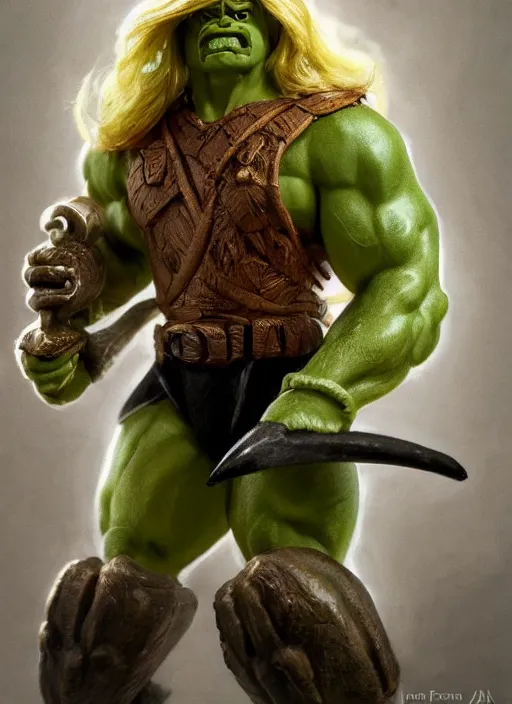 Prompt: he man anthropomorphic pea action figure, diffuse lighting, fantasy, intricate, elegant, highly detailed, lifelike, photorealistic, digital painting, artstation, illustration, concept art, smooth, sharp focus, art by john collier, frank frazetta, albert aublet, krenz cushart, artem demura and alphonse mucha