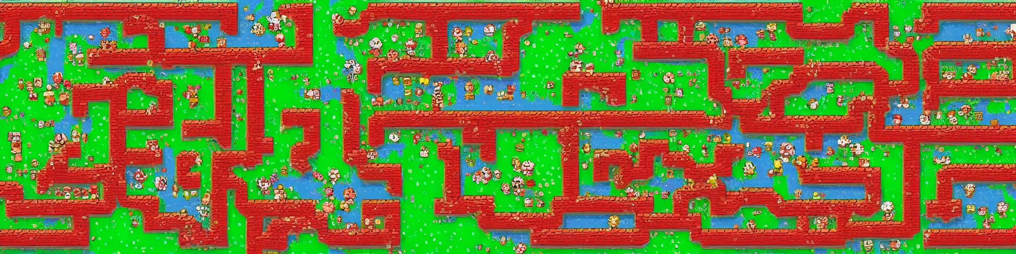 Image similar to super mario bros 3 level