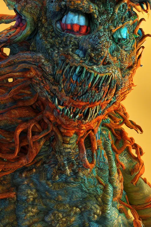 Prompt: intricate color photo of the monster that lives under your bed detailed render