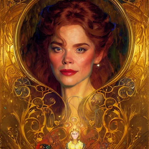 Image similar to portrait of the beast from beauty and the beast. fantasy painting by gaston bussiere craig mullins jc leyendecker gustav klimt artgerm greg rutkowski john berkey, bergey, craig mullins, ruan jia, raymond swanland, tom lovell