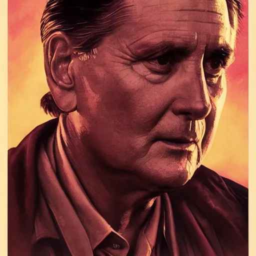 Image similar to a portrait of martin sheen portraying captain willard in apocalypse now cinematic lighting, photorealistic, octane render, 8 k, depth of field, 3 d, art by artgerm and greg rutkowski and alphonse mucha and uang guangjian and gil elvgren and sachin ten