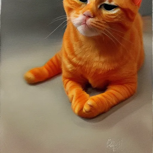 Prompt: hyperrealistic, cute feisty expressive orange tabby cat with a sombrero tucking it's head in, highly detailed, hyper detail, cottagecore!!, well lit, dynamic pose