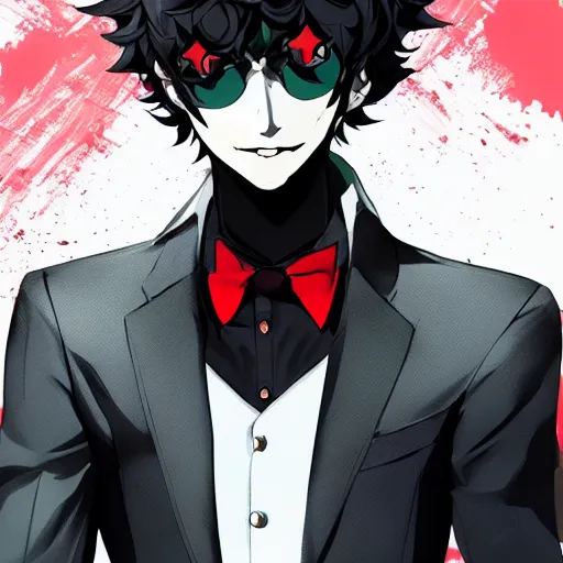 Image similar to persona 5 joker drip in real life, pinterest, 4k high quality