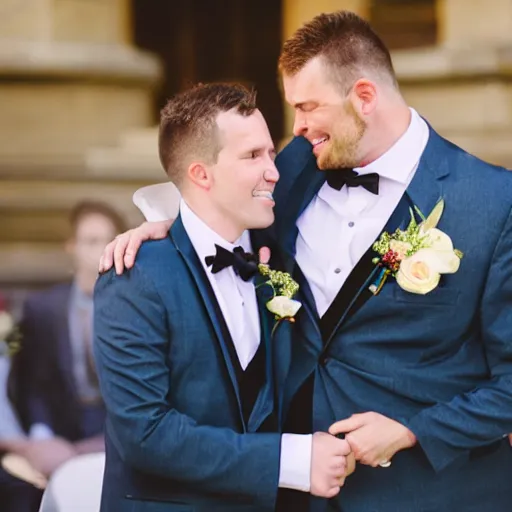 Image similar to a lovely gay wedding