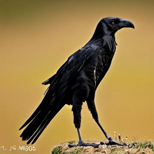 Image similar to fractal three legged black crow