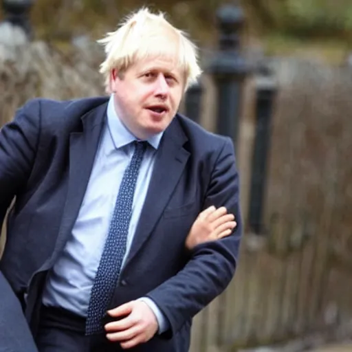 Image similar to Boris Johnson with dark brown hair