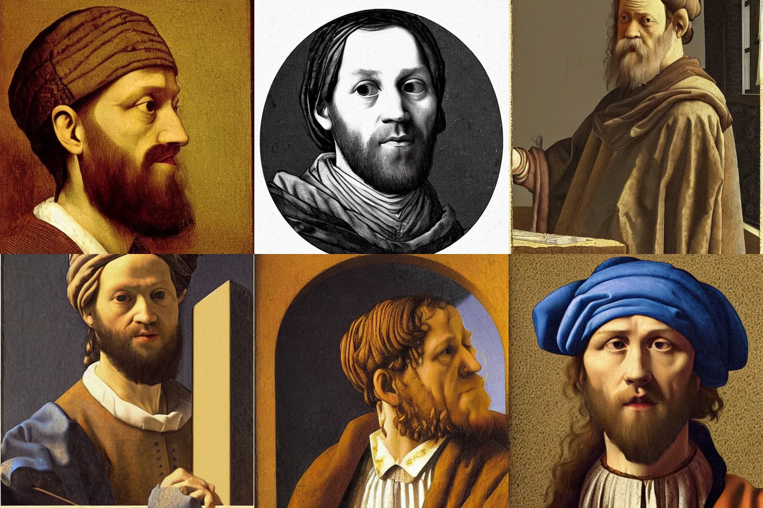 Prompt: Portrait of Aristotle, smooth, sharp focus, illustration, illustration, highly detailed, fantasy, intricate, by Johannes Vermeer