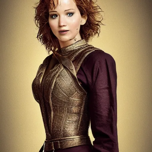 Prompt: Joann of Arc portrayed by Jennifer Lawrence