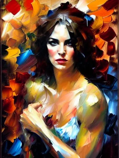 Image similar to neo - baroque portrait of a woman painted by henry asencio, leonid afremov, casey baugh, sandra chevrier, peter coulson