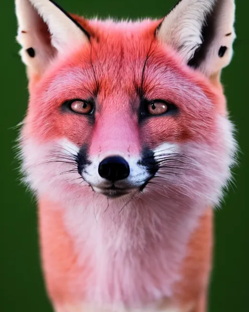 Image similar to pink shaved fox, portrait, blue background, 8 k, 8 5 mm f 1. 8