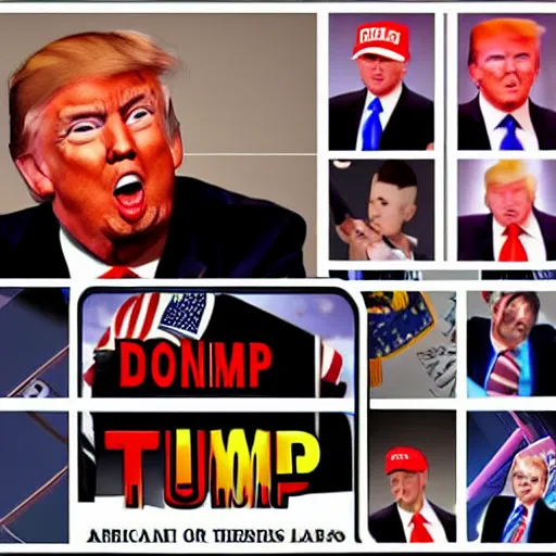 Image similar to Donald Trump gaming