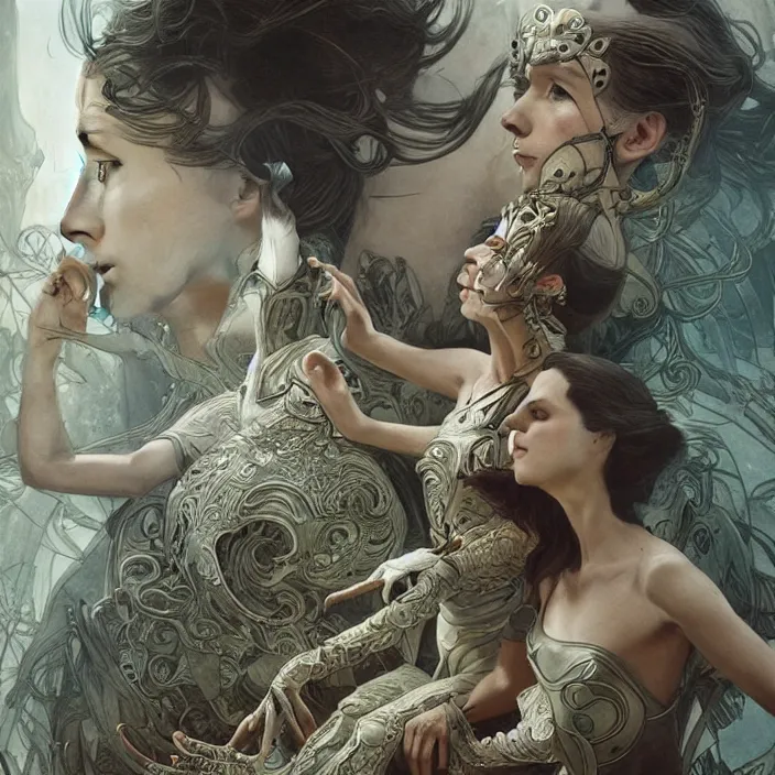 Prompt: bauhaus ballet style neverending story, ultra realistic, concept art, intricate details, serious, highly detailed, photorealistic, octane render, 8 k, unreal engine, art by todd mcfarlane and artgerm and greg rutkowski and alphonse mucha