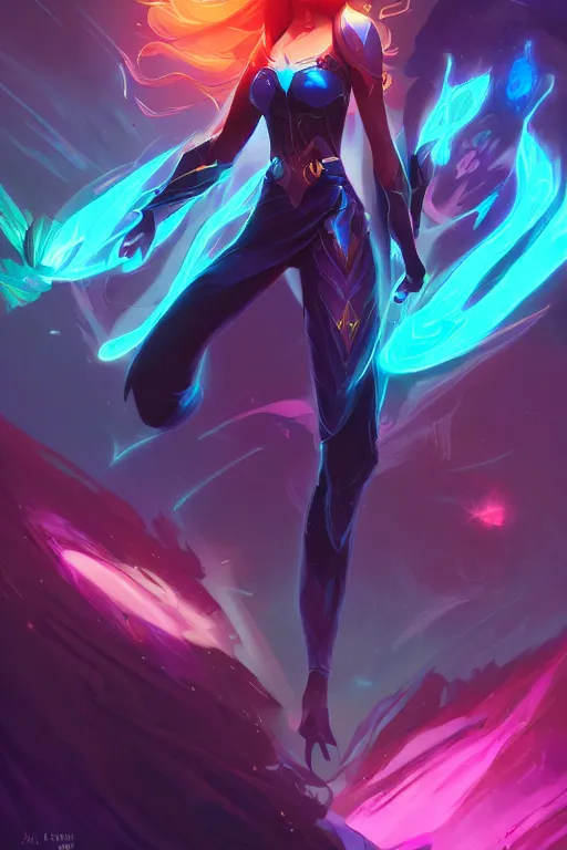 Prompt: lux league of legends wild rift hero champions arcane magic digital painting bioluminance alena aenami artworks in 4 k design by lois van baarle by sung choi by john kirby artgerm style pascal blanche and magali villeneuve mage fighter assassin
