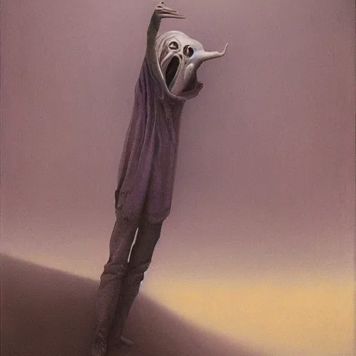 Image similar to the scream by zdzislaw beksinski