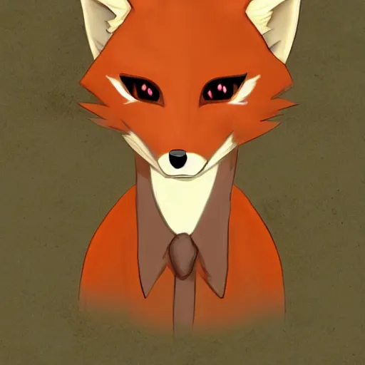 Image similar to an anthropomorphic fox, fursona!!!! trending on furaffinity, by kawacy, by don bluth