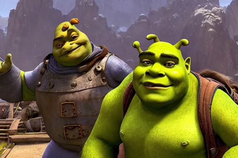 Image similar to shrek in apex legends