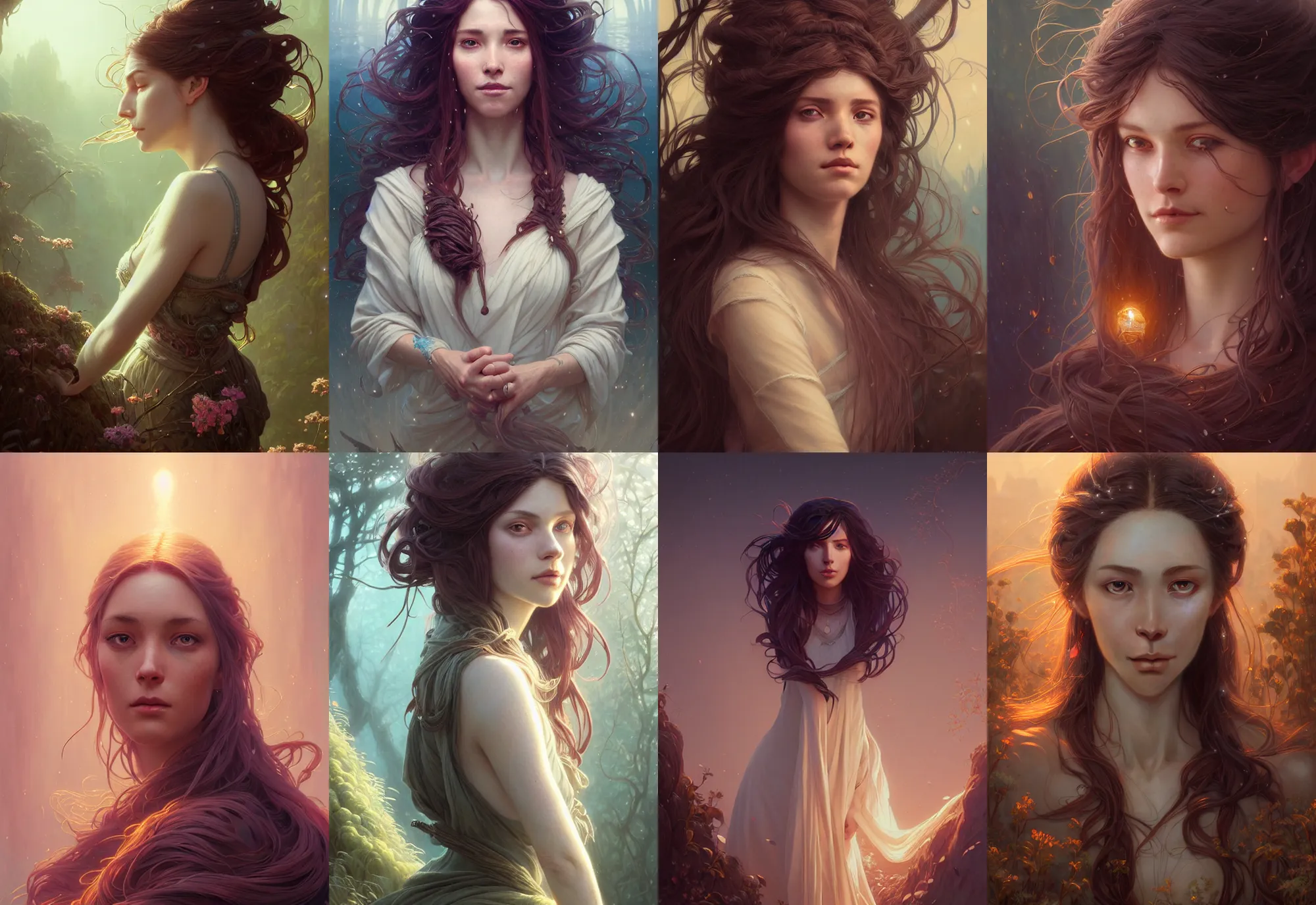 Prompt: highly detailed portrait of a woman with long hairs, stephen bliss, unreal engine, fantasy art by greg rutkowski, loish, rhads, ferdinand knab, makoto shinkai and lois van baarle, ilya kuvshinov, rossdraws, tom bagshaw, alphonse mucha, global illumination, radiant light, detailed and intricate environment