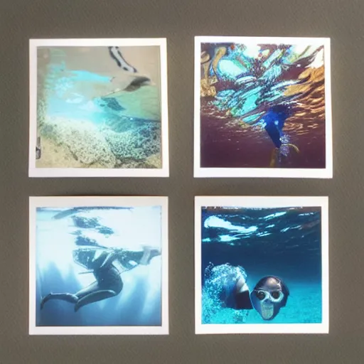 Prompt: underwater liquid polarocurated