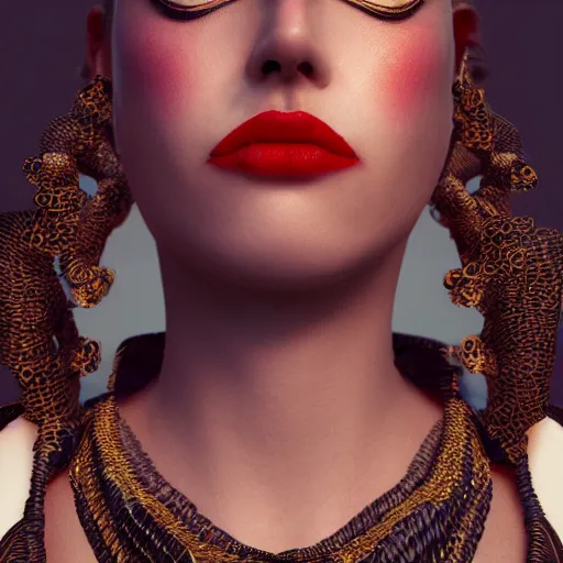 Image similar to queen of smoke, 4 k, intricate, jaw dropping, gorgeous, surreal, octane render