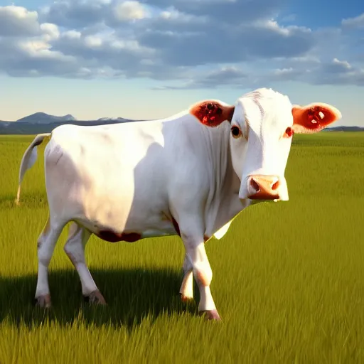 Image similar to portrait of a flying cow with wings, photorealistic, 4 k